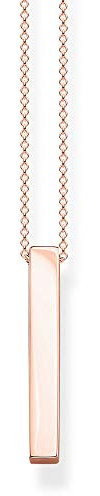 Thomas Sabo Damen-Kette Roségoldener Quader 925 Sterlingsilber roségold vergoldet KE1907-415-40-L45v