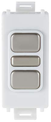 Schneider Electric Ultimate Grid System - LED Touch Dimmer Light Switch, 100W, GGBGUGEMDIMLWPN, Pearl Nickel with White Insert, Pack of 20