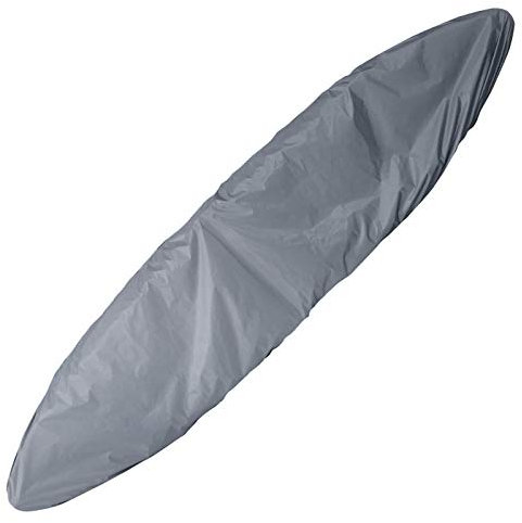 YINETTECH 4,1-4,5 m Kajak Kanu Bootsabdeckung Wasserdicht Staub UV Sonnenschutz Lagerung Langlebig Silber