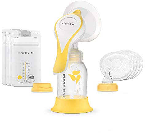 Medela Harmony Essentials Pack Hand Breastpump, with 2-Phase Expression Technology, Compact, Lightweight & Ideal for Travelling