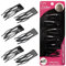Dofash Double Grip Haarspangen Haarspangen Metall Haarspangen Zubehör Schmetterling Haarspangen für Frauen dünnes Haar (Schwarz 6PCS)