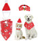 3 Stück Weihnachten Katzenkostüm Hundekostüm mit Weihnachtsmütze Fliege Halsband Halstuch, Hunde Katzen Kostüm Zubehör Set