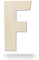 Kleenes Traumhandel Holzbuchstaben - Buchstabe aus Holz - Buchstaben für Türbeschriftung - Alphabet aus Holz für Kinderzimmer, Wohnzimmer u.v.m. - (10 cm, Großes F)