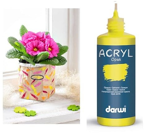 Darwi Peintures crémeuses acryliques, Opak, 80 ML, Coloris au Choix