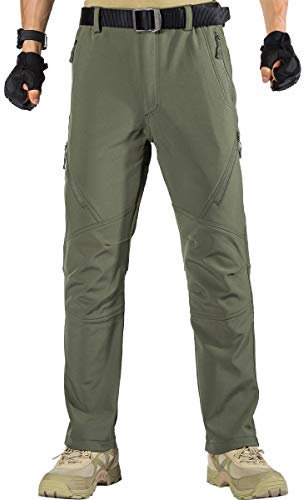 FREE SOLDIER Herren Winter wasserdichte Skihose Jagd Outdoor Hose Winddichte Thermohose Winterhose Softshellhose zum Klettern und Wandern