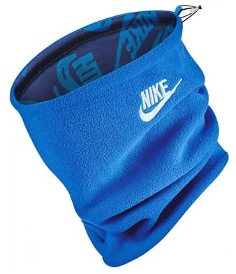 NIKE Unisex NECKWARMER 2.0 Reversible NSW/Signal Blue, weiß, Einheitsgröße