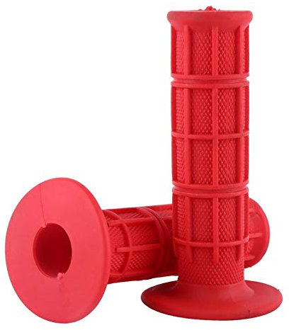 Empuñadura de Silicona para Manillar, Yosoo 1 Par de Empuñaduras Universales de Silicona para Manillar de Motocicleta de 22 Mm Y 7/8Nuevo(rojo) for pu?os para moto manopole universali ciao rosse pu?o