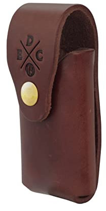 1791 EDC Multitool Case, American Leather, Multitool Pouch for Belts, Multitool Sheath with Snap, Compatible with Heavy Duty Leatherman, SOG and Gerber Multitools - Easy Slide Holster, Brown
