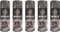 HitlineUK 5 x 400ml Metallic Gun Metal Grey Spray Paint Interior & Exterior Spray Brilliant Gloss Finish Quick Drying