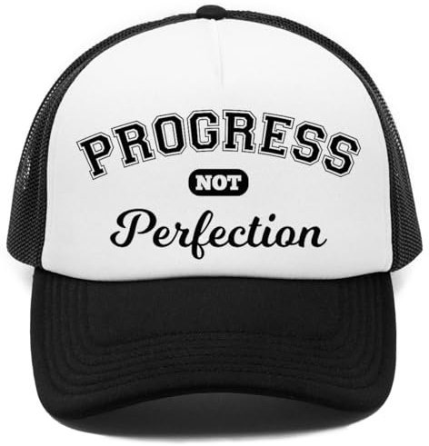 Vendax Progress Not Perfection Aa NA Kappe Baseball Rapper Cap