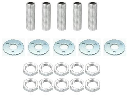 prometeo electronics Kit accessori e ricambi per lumi e lampadari [Barre filettate M10, dadi M10, rondelle dentate, ganci, cavallotto M10, passacavo nylon] (PE.KIT-RI01)