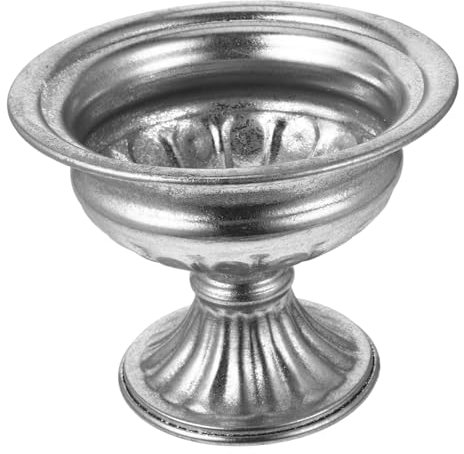 POPETPOP Grand Pot de Fleurs en Fer Pot de Fleur Romain Pot de Jardin urne décor Pots de Fleurs Pot de Plante rétro Pot de Fleurs rétro en métal Ancien récipient Rome Ornements