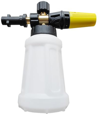 Pistola de espuma de alta presión para Kar-Cher K2, K3, K4, K5, K6, K7, con boquilla de espuma ajustable y conexión rápida 1/4, pulverizador de espuma de 1 litro (A)