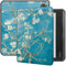 Vakarey pour Kobo Libra Colour Coque,Ultra Mince avec Housse de Réveil/Sommeil Automatique pour Kobo Libra 2 Étui 7 Pouces,Fleurs