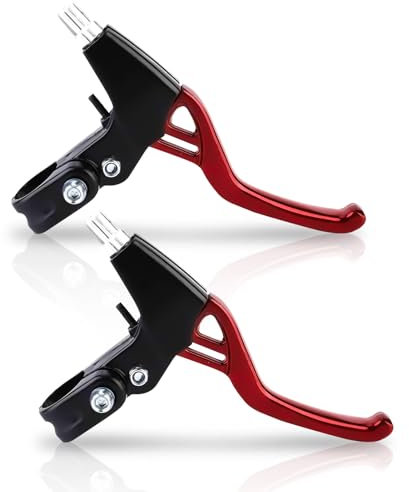 Frdhee 1 Paar Bremslegierungen aus Aluminiumlegierung, für Mountainbike, Fahrrad (rot)