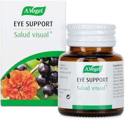 A.Vogel Eye Support | Salud Visual | Complemento Alimenticio con Zinc, Luteína y Zeaxantina | Extractos de Zanahoria y Grosella Negra | Apto para Veganos | Sin Gluten ni Lactosa | 60 comprimidos