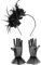 HTTDSLF 2 Stück Fascinator Hut, Fascinator Stirnband Hut Damen, Blume Stirnband mit Feder, Fascinator Braut Kopfschmuck, für Karneval Cocktail Hochzeit Tee-Party Accessoires