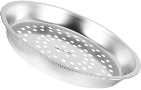 Cabilock Dampfgarerplatte Mit 28 Cm Durchmesser Wok-dampfgestell Leicht Zu Reinigen Für Brötchen Knödel Und Dim Sum