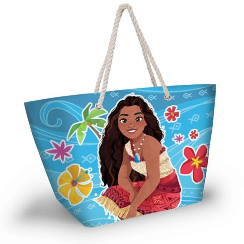 Disney Vaiana Sea-Soleil Strandtasche, Blau, 52 x 37 cm