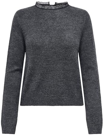 ONLY Damen Onltammy Ls Lace Mix O-Neck Bf KNT Onltammy Ls Lace Mix O-Neck Bf KNT (1er Pack)