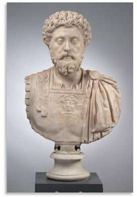 Marcus Aurelius Statue-Poster, Gemälde auf Leinwand, Wandkunst, Poster, Rollbild, Wanddekoration, Heimposter, 30 x 45 cm