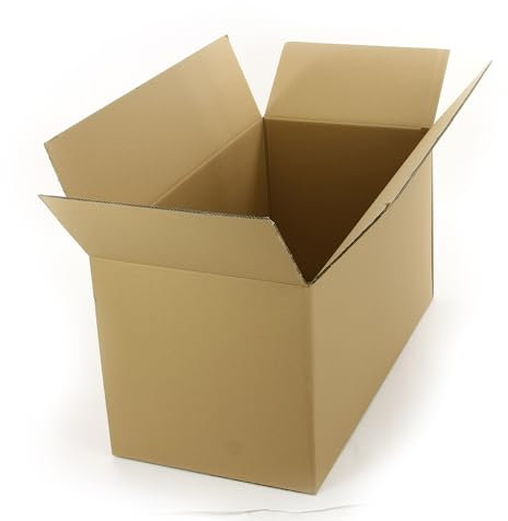 WePack 20 Stück Faltkarton 800x400x400 mm Versandkarton Box 2-Wellig Braun Kartonage NEU