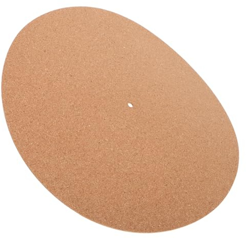Kork Plattenspieler Slipmat 12 Zoll, Antivibrationsmatte für Vinyl | Rutschfest, Statische Aufladung, Schützt Schallplatten, Passend für Phonographen und Drehteller