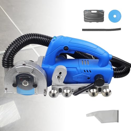 GwlThixion Machine de décollement de Joints, Coupe-Joints et décapant électrique pour carrelage 9000 TR/Min, équipée d'un Sac à poussière, pour enlever Les Anciens Joints et Le Ciment A