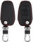 kwmobile Accessoire Clef de Voiture Compatible avec Peugeot Citroen Smartkey (Keyless Go Uniquement) 3-Bouton - Coque de clé de Voiture en Simili Cuir - Noir