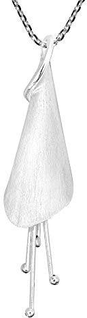 AeraVida Gorgeous Sterling Silver Calla Lily .925 Sterling Silver Pendant Necklace