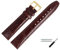 MARBURGER Uhrenarmband 18mm Leder Braun Gold Kroko (Caiman) Prägung Mit Naht - Montage Set 5291831000220