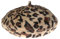 Ovida Damen Baskenmütze mit Leopardenmuster, Wolle, französische Baskenmütze, Winter, warme Beanie-Mütze, B-camel, Einheitsgröße