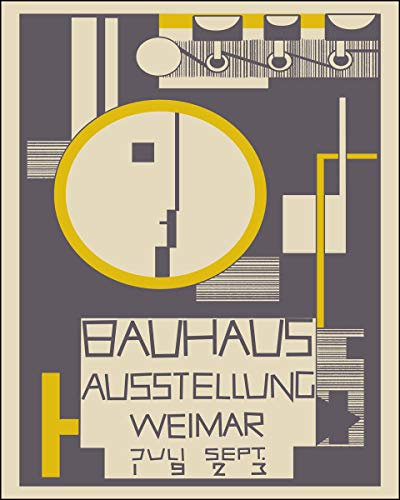 Bauhaus Poster from 1923 Bauhaus Wall Decor Berlin Poster (50cm x 70cm)
