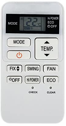 YSANO Remplaçant tac Télécommande for la climatisation Toshiba RAS-07BKV-E RAS-077SKV-E6 RAS-107SKV-E6 RAS-137SKV-E6 RBC-ASX11E-C