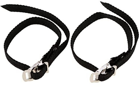 Liummrcy 2 stücke Übung Fahrrad Pedalbänder, einstellbare Länge Universal Pedal Strap Anti Slip Pedal Zehen Clips Riemen Band Slip Heavy Duty Nylon Bike Pedals Clips und Riemen für den Außenradfahren
