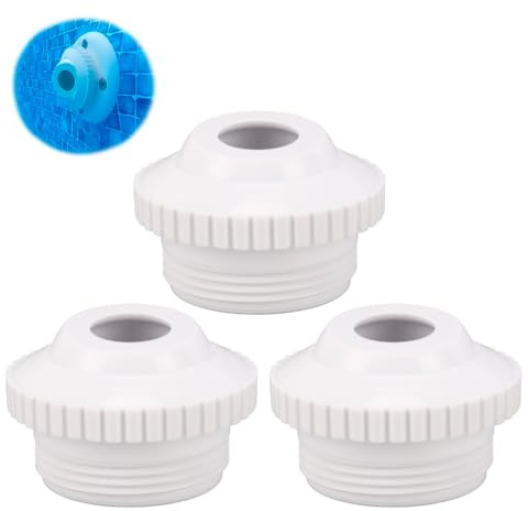 Tissting Pool Einströmdüse 3 Stück 44 mm/1,73 Zoll Einlaufdüse Pool | Verstellbar Pooldüse Rücklaufdüse Schwimmbad Pool Düse Zierblende Schwimmbad Jet Düse für SP1419D Schwimmbad Spa Whirlpool