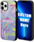 Guerity Personalisierte Handyhüllen mit Namen für iPhone 15/14/13/12/11, schlanke Passform, transparent, kratzfest, individuelle Handyhüllen und -hüllen, Geschenke für Hochzeit, Liebe,