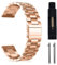 MaEiol 18 mm Correa Metal para Huawei Watch 5/GT 5 Pro 42mm / Huawei Watch GT 5/GT 4 41mm / Garmin Venu 3S 41mm /Forerunner 265S, Correas Pulsera Repuesto Acero Inoxidable para Hombre Muje - Oro Rosa