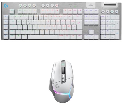 Logitech G G915 X LIGHTSPEED + G502 X PLUS (FRA AZERTY) | Clavier gaming sans fil, ultra-plat, touches entièrement programmables, GL Brown Tactile (PC/Mac) + LIGHTSPEED RGB Mouse