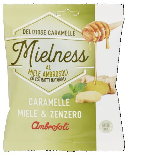 Ambrosoli Busta caramelle Mielness & Zenzero gr.90 (Confezione da 6)