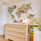 HGDESIGN® Wandaufkleber Wandtattoo Wandsticker Weltkarte Worldmap Tiere Dinosaurier Kinderzimmer Babyzimmer Kind Baby Junge Mädchen Wanddeko selbstklebend (C)