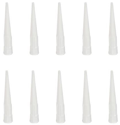 10-Pack Silicone Sealant Nozzles - Universal Fit Multi-Size Caulk Nozzle Tips for Bathroom Kitchen DIY Home Improvement