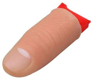1 Pièces Pouce Magique Pouce Tour De Magie en Plastique Jouet Faux Doigt Souple Astuce Pointe De Pouce De Trick Halloween Et Ti ssu D'Entraînement Rouge pour Accessoires Performance Magique