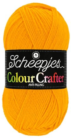 Scheepjes Colour Crafter 100g Yarn Ball | Acrylic DK Double Knit Wool | Soft & Anti-Pilling for Knitting, Crochet, Blankets & Amigurumi (1114 Eindhoven)