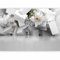 murando - Papier peint panoramique nature 400x280 cm - Revêtement mural décoration chambre salon - Design moderne - Vert marron gris - Abstraction lueur géométrique fleurs lys gris b-C-0175-a-a