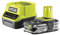 Ryobi - Pack chargeur rapide 2.0 A + 1 batterie Lithium+ 18 V 2.5 Ah One+ - RC18120125G