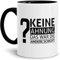 Tassendruck Spruch-Tasse Keine Ahnung Das War die Andere Schicht Innen & Henkel Schwarz - Mug/Cup/Becher/Lustig/Witzig/Kollege/Arbeit/Geschenk-Idee/Fun/Beste Qualität - 25 Jahre Erfahrung