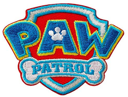 Mono Quick Applikation Bügelbild Patch PAW Patrol Logo ca. 6,5x5,0cm, bunt