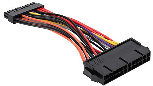 Bewinner 24-pin ATX Power Extension Cable for PC Motherboard Large 24 Pin to Small 24 Pin Power Supply ATX Adapter Cable for Computer PC
