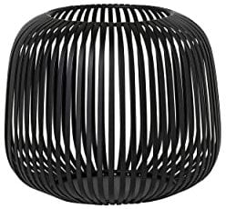 blomus Laterne Lito | Black | Größe S | 20L x 20B x 17H cm | Kerzenhalter Schwarz | Windlicht aus Edelstahl | Laterne Deko | Indoor Windlicht Klein
